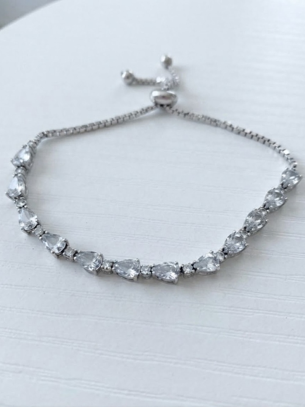 8 Carat Diamond 925 Sterling Silver Bolo Tennis Bracelet Beautiful Collectible